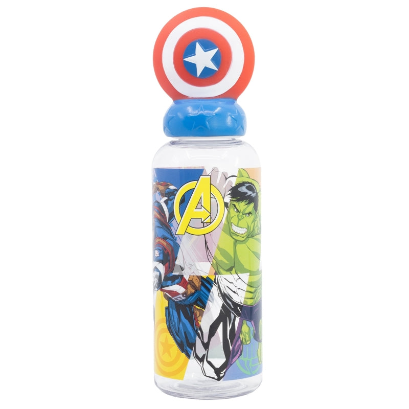 BOTELLA FIGURITA 3D 560 ML AVENGERS SEVEN WONDERS CAPTAIN AMERICA - Imagen 2