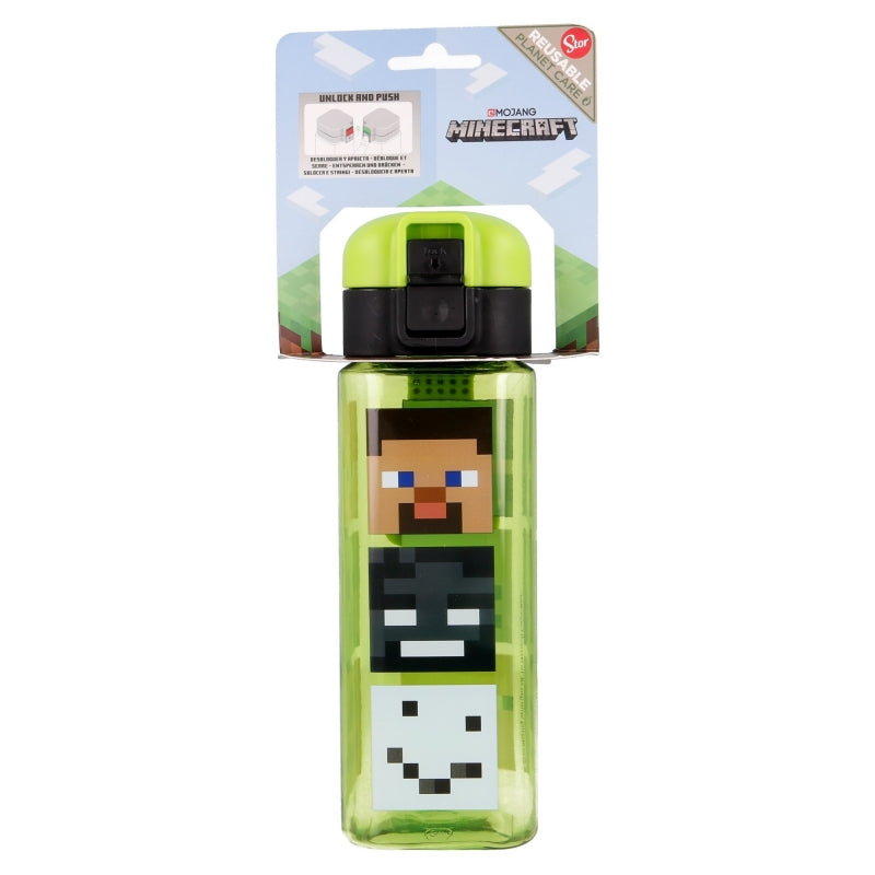 BOTELLA ROBOT CON CIERRE 550 ML MINECRAFT - Imagen 1