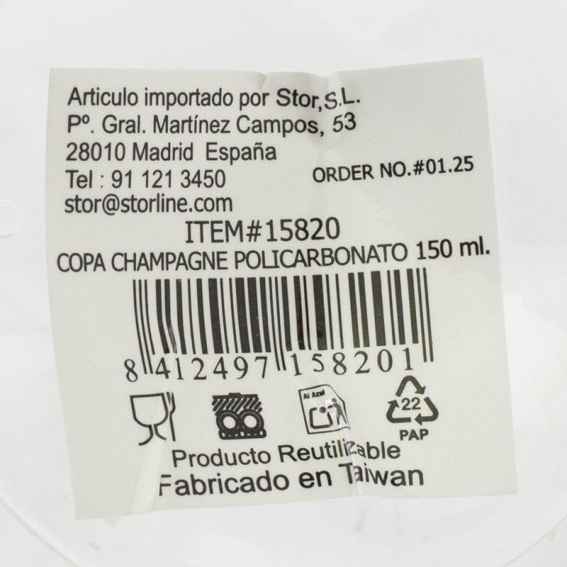 COPA CHAMPAGNE PC 150 ML.