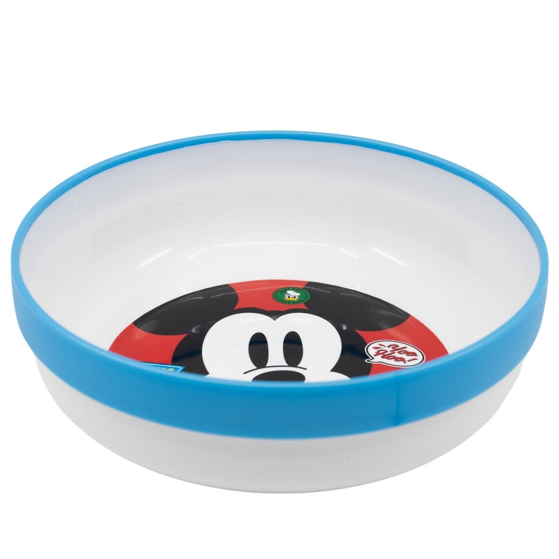 CUENCO ANTIDESLIZANTE PREMIUM BICOLOR MICKEY MOUSE FUN-TASTIC - Imagen 1