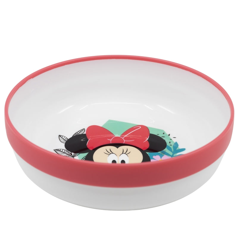 CUENCO ANTIDESLIZANTE PREMIUM BICOLOR MINNIE MOUSE BEING MORE MINNIE - Imagen 1