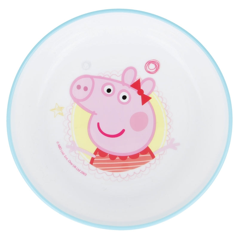 CUENCO ANTIDESLIZANTE PREMIUM BICOLOR PEPPA PIG CORE - Imagen 1