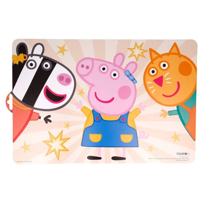 MANTEL INDIVIDUAL PEPPA PIG KINDNESS COUNTS - Imagen 1