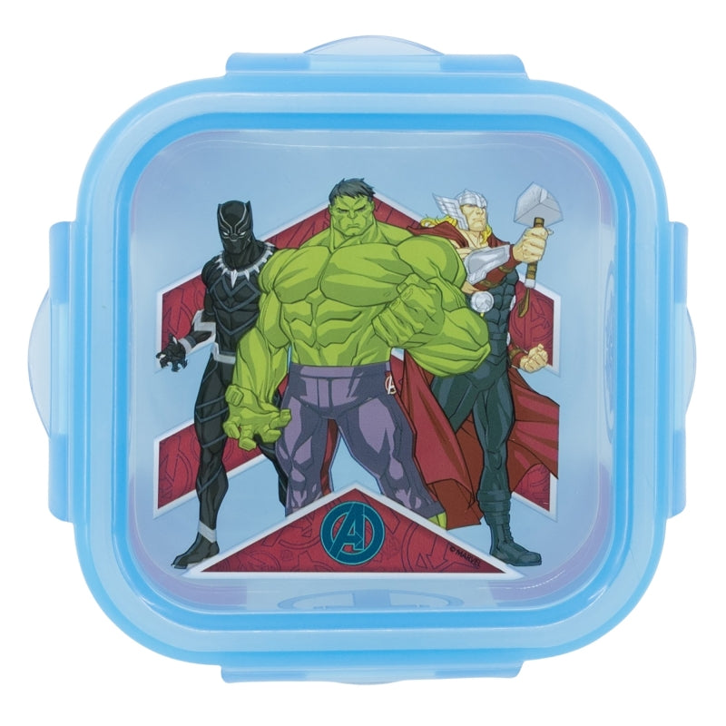 RECIPIENTE CUADRADO 290 ML AVENGERS HERALDIC ARMY - Imagen 2