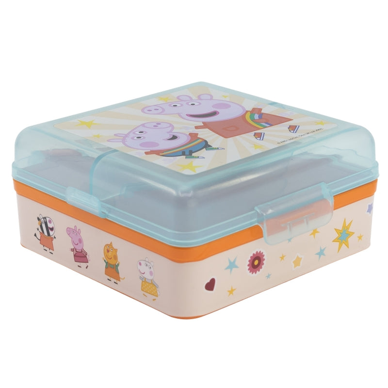 SANDWICHERA MULTIPLE CUADRADA PEPPA PIG KINDNESS COUNTS - Imagen 1