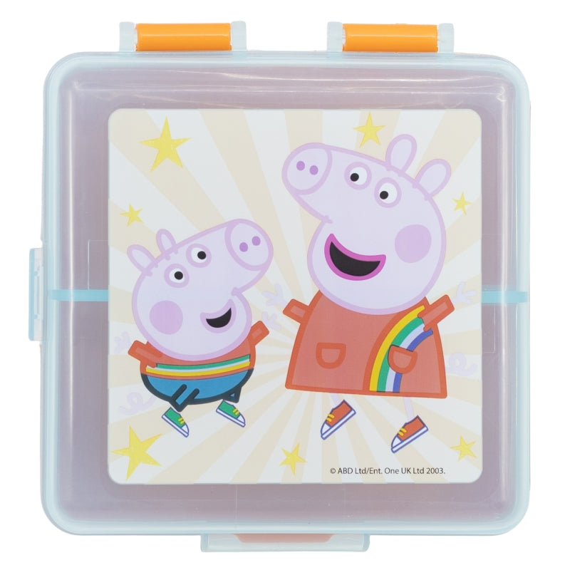 SANDWICHERA MULTIPLE CUADRADA PEPPA PIG KINDNESS COUNTS - Imagen 2