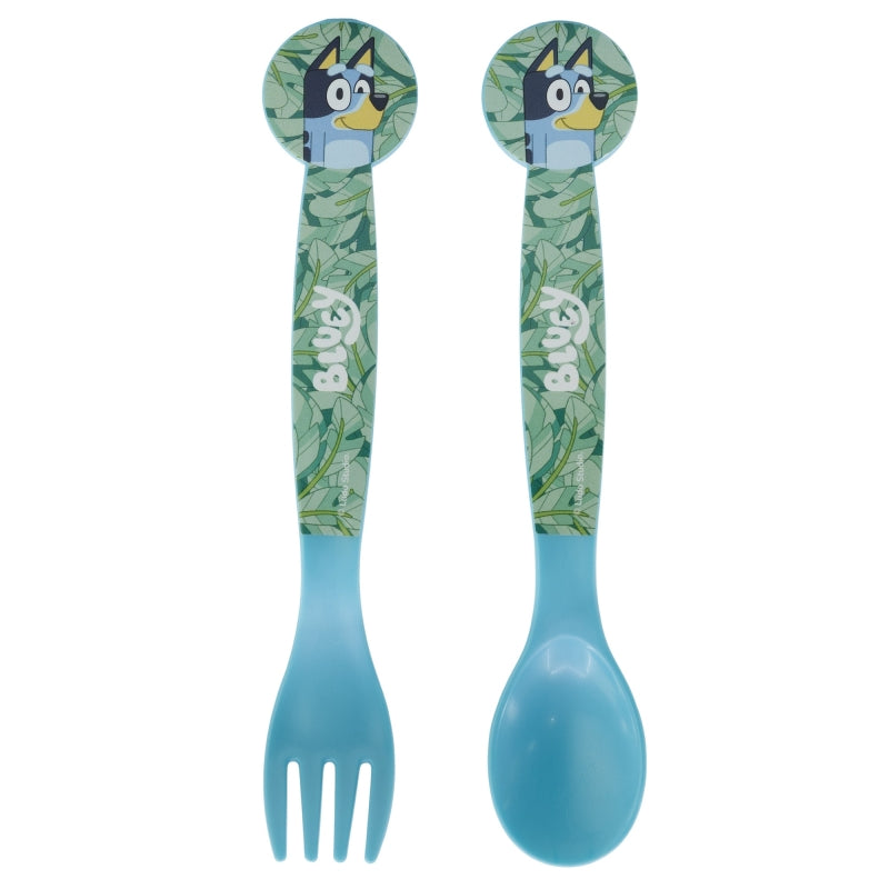 SET DE 2 CUBIERTOS PP (CUCHARA Y TENEDOR) BLUEY - Imagen 1