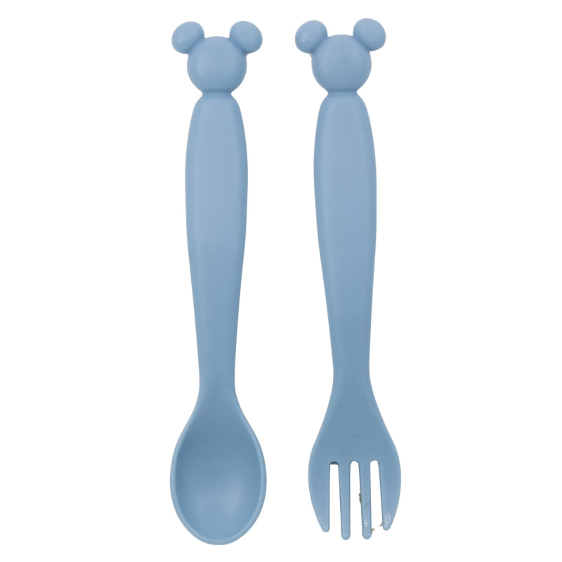 SET DE 2 CUBIERTOS PP FORMA (CUCHARA Y TENEDOR) MICKEY MOUSE - Imagen 1