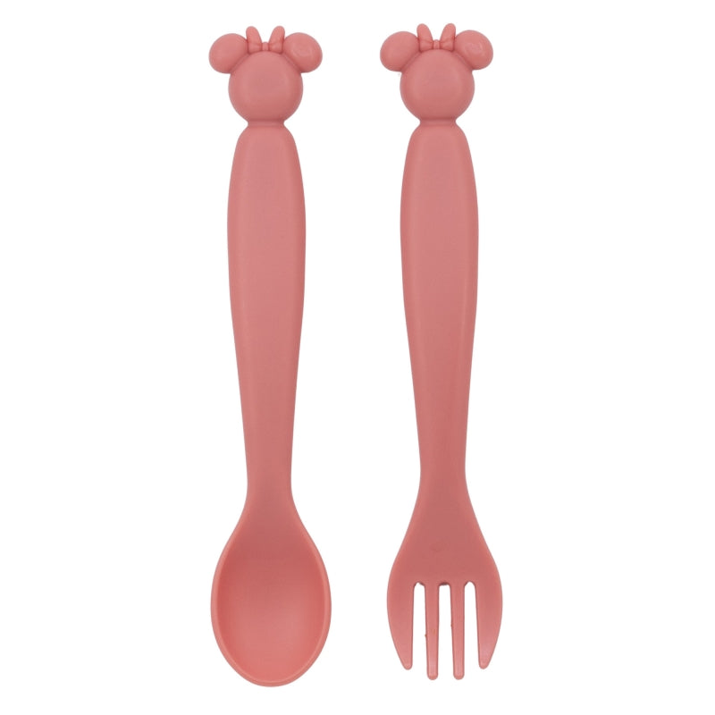 SET DE 2 CUBIERTOS PP FORMA (CUCHARA Y TENEDOR) MINNIE MOUSE - Imagen 1