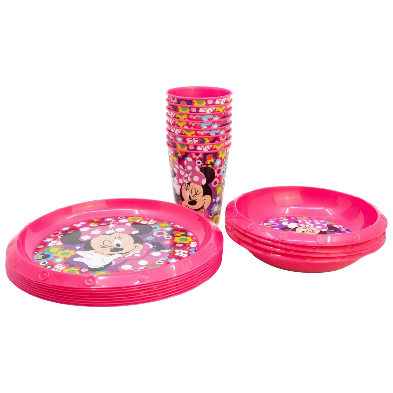 SET FIESTA 20 PCS (PLATO, CUENCO, VASO) MINNIE - Imagen 1