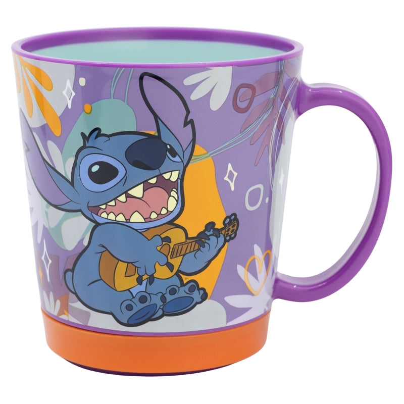 TAZA ANTIVUELCO PP 410 ML STITCH ALOHA - Imagen 1