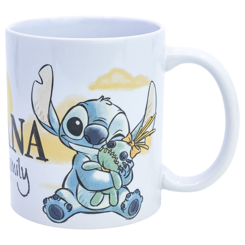 TAZA CERAMICA 325 ML EN CAJA DE REGALO STITCH & ANGEL OHANA - Imagen 1