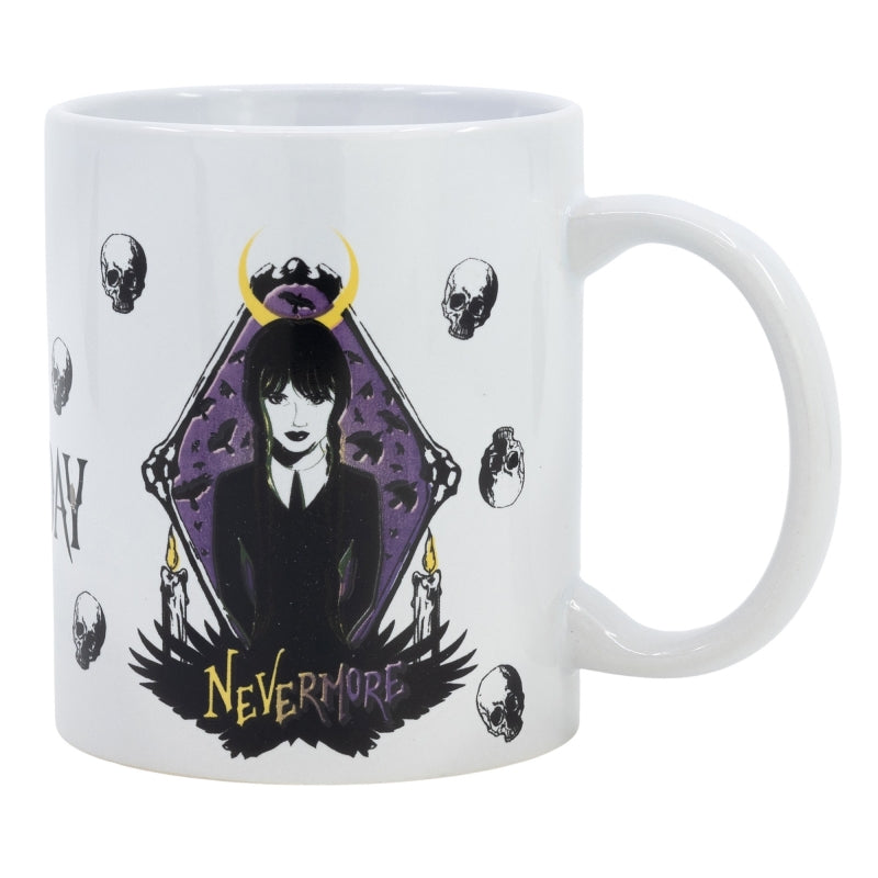 TAZA CERAMICA 325 ML EN CAJA DE REGALO WEDNESDAY - Imagen 1