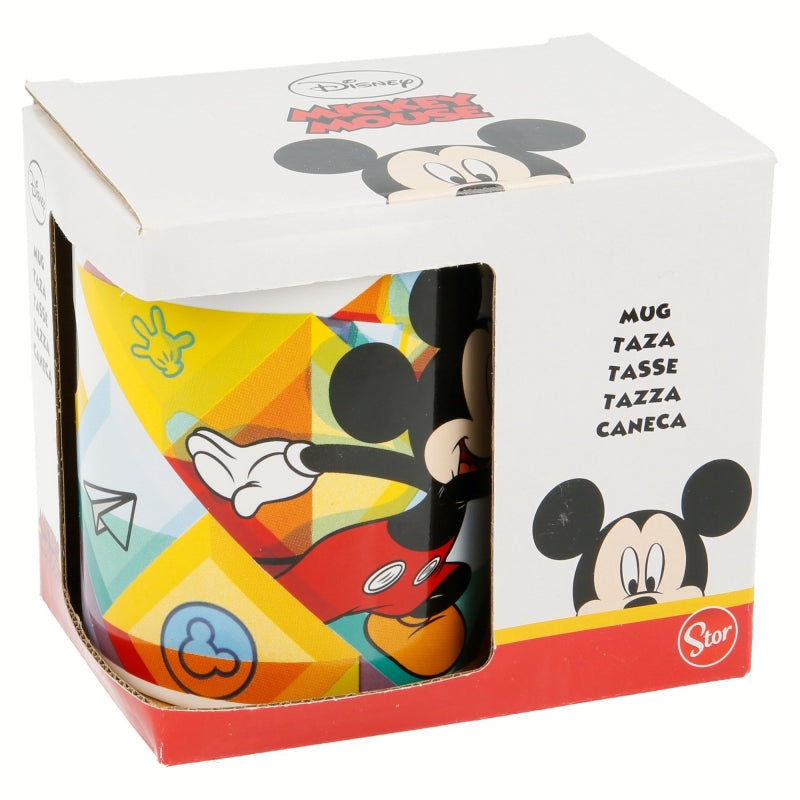 TAZA CERAMICA 325 ML EN CAJA REGALO MICKEY COLOR FLOW - Imagen 1