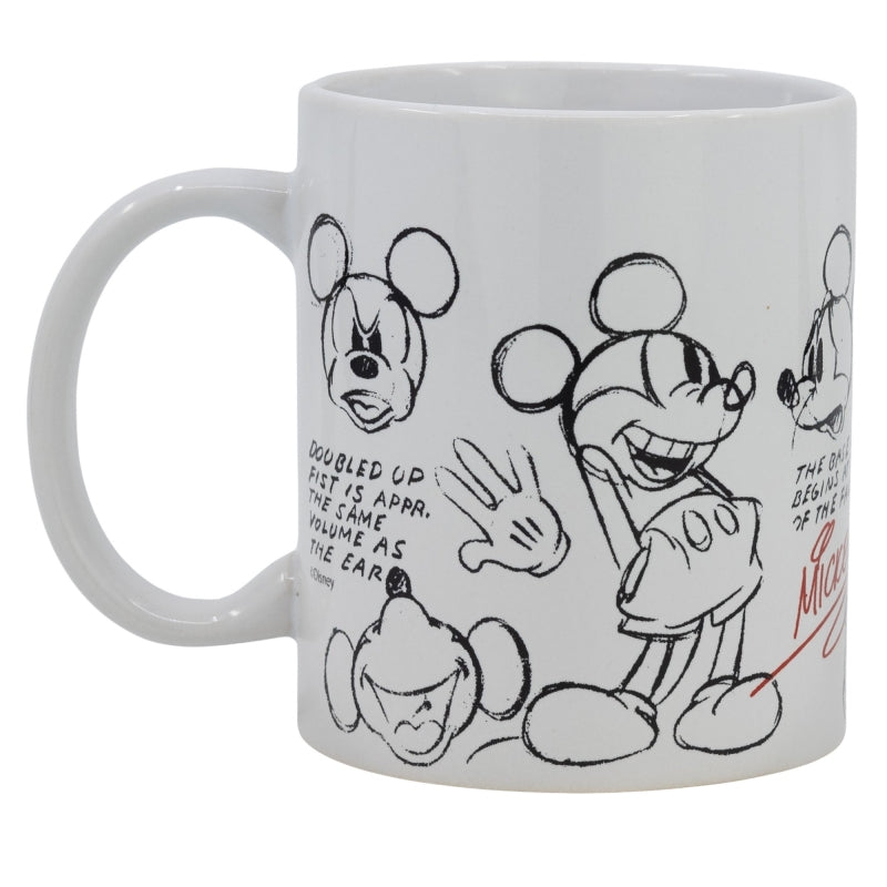 TAZA CERAMICA 325 ML EN CAJA REGALO MICKEY MOUSE VINTAGE YA - Imagen 2