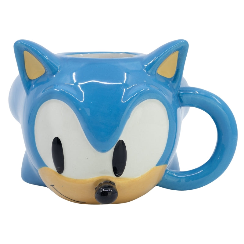 TAZA CERAMICA 3D 400 ML EN CAJA DE REGALO SONIC HEAD - Imagen 1