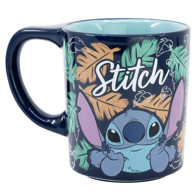 TAZA CERAMICA ANTIVUELCO 300 ML STITCH OHANA - Imagen 2