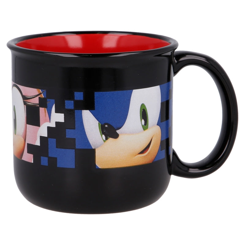 TAZA CERAMICA DESAYUNO 400 ML EN CAJA REGALO SONIC - Imagen 2