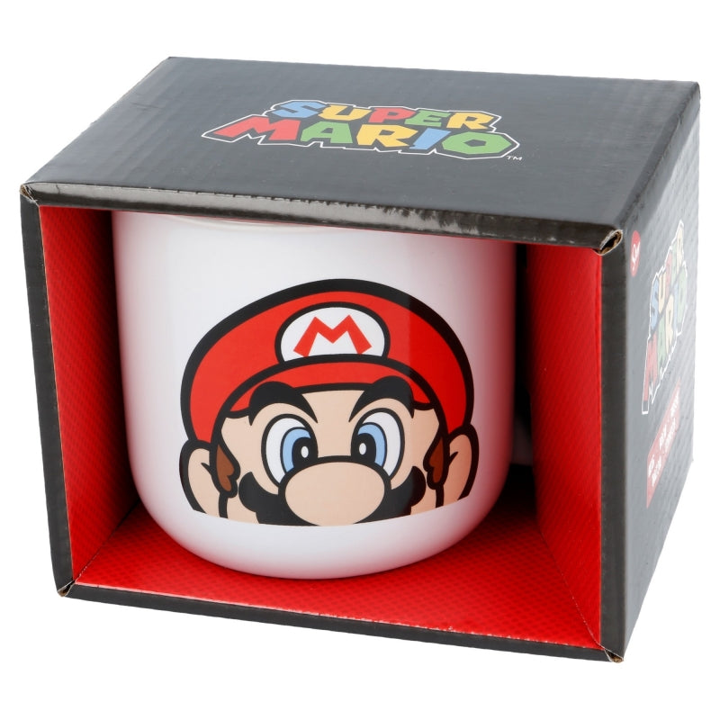 TAZA CERAMICA DESAYUNO 400 ML EN CAJA REGALO SUPER MARIO - Imagen 1