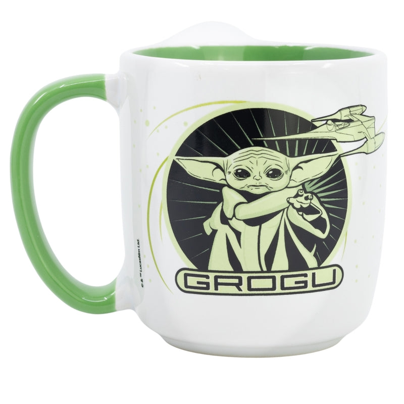 TAZA CERAMICA ELITE 380 ML EN CAJA REGALO GROGU MANDALORIAN - Imagen 2