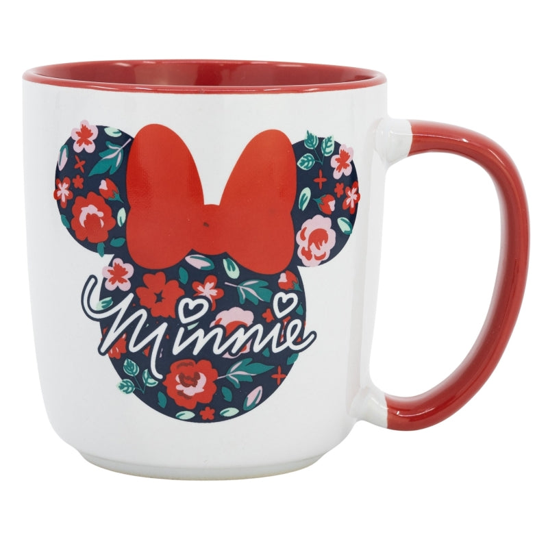 TAZA CERAMICA ELITE 380 ML EN CAJA REGALO MINNIE MOUSE GARDENING - Imagen 1