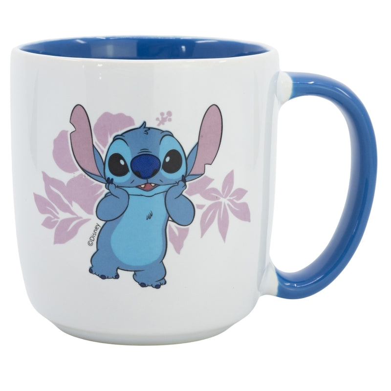 TAZA CERAMICA ELITE 380 ML EN CAJA REGALO STITCH - Imagen 1