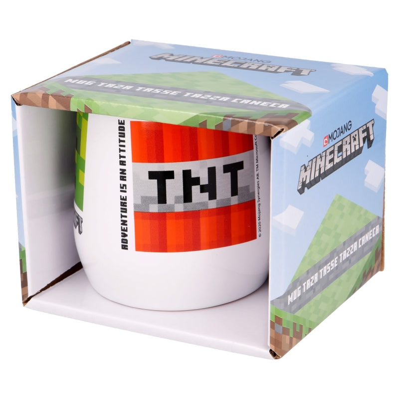 TAZA CERAMICA NOVA 360 ML EN CAJA REGALO MINECRAFT YOUNG ADULT - Imagen 1
