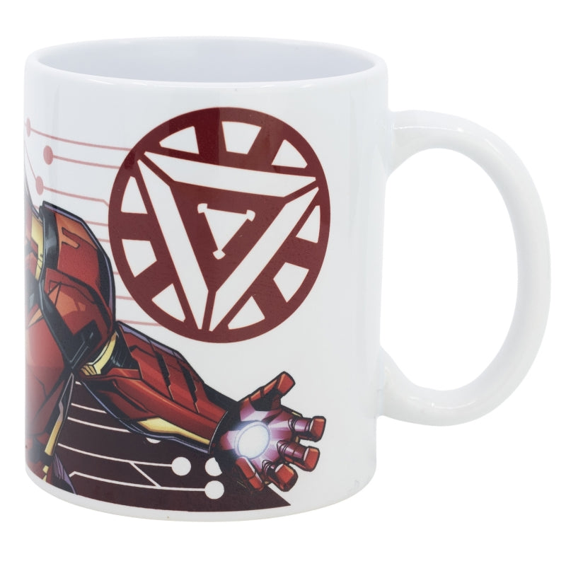 TAZA CERAMICA SB 325 ML EN CAJA AVENGERS IRONMAN FLYING STAR - Imagen 2