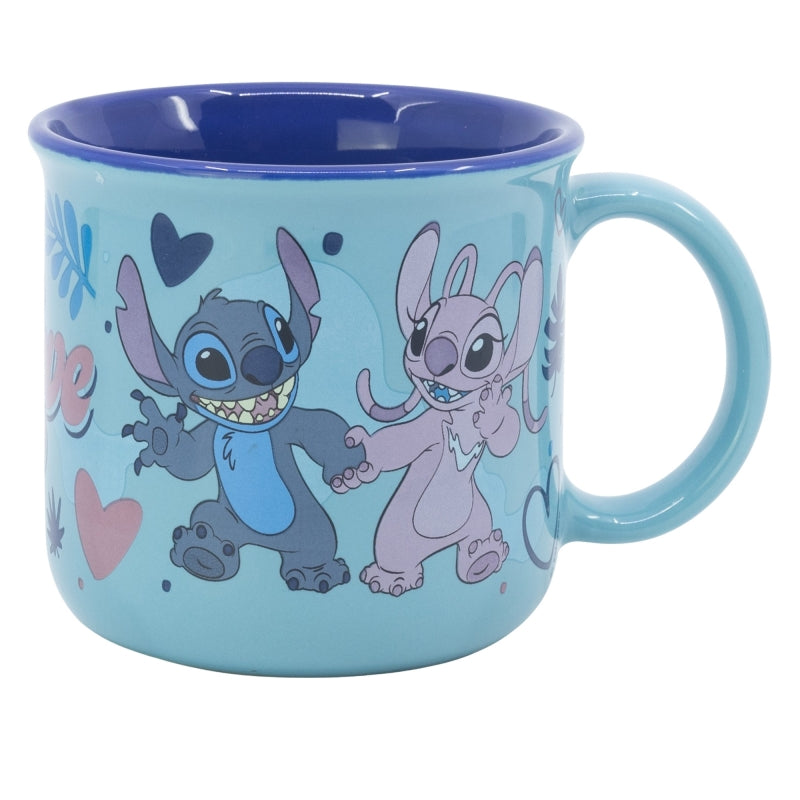 TAZA DE CERAMICA FULL DECO 355 ML EN CAJA REGALO STITCH - Imagen 1