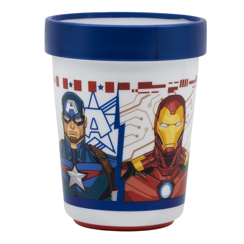 VASO ANTIDESLIZANTE PREMIUM BICOLOR 260 ML AVENGERS INVINCIBLE FORCE - Imagen 1