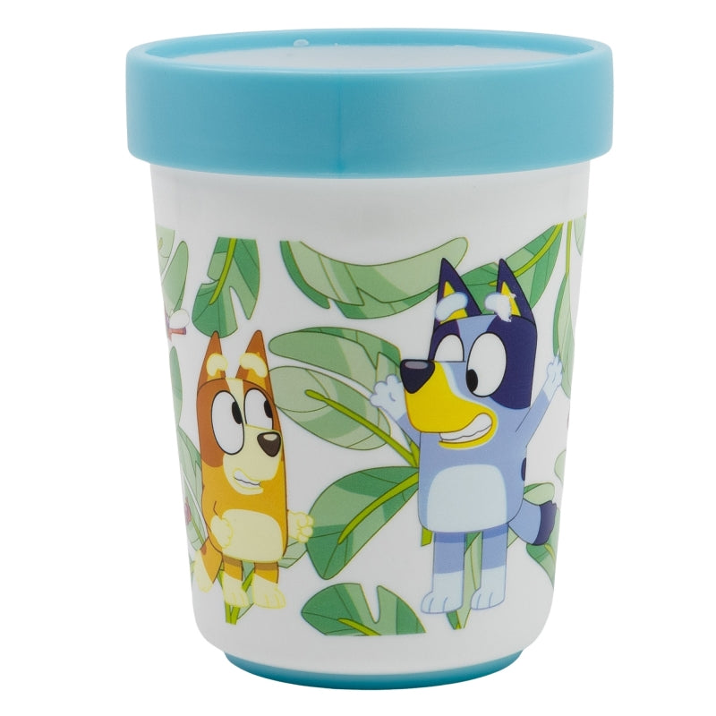 VASO ANTIDESLIZANTE PREMIUM BICOLOR 260 ML BLUEY - Imagen 1