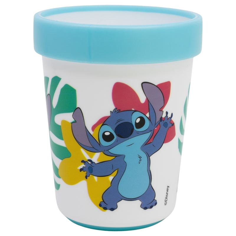 VASO ANTIDESLIZANTE PREMIUM BICOLOR 260 ML STITCH - Imagen 2