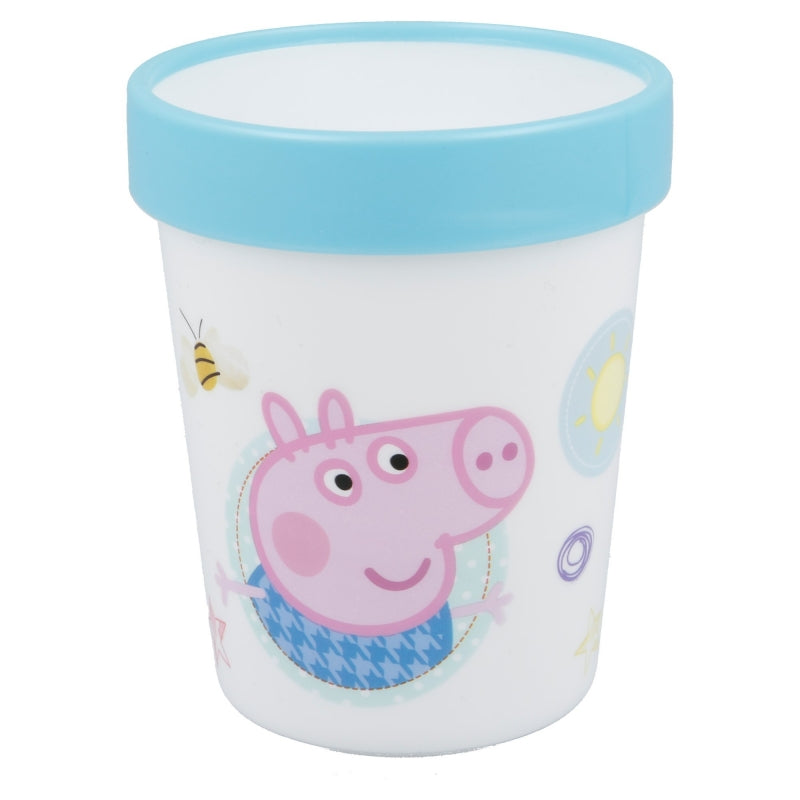 VASO ANTIDESLIZANTE PREMIUM BICOLOR 260 ML PEPPA PIG CORE - Imagen 1