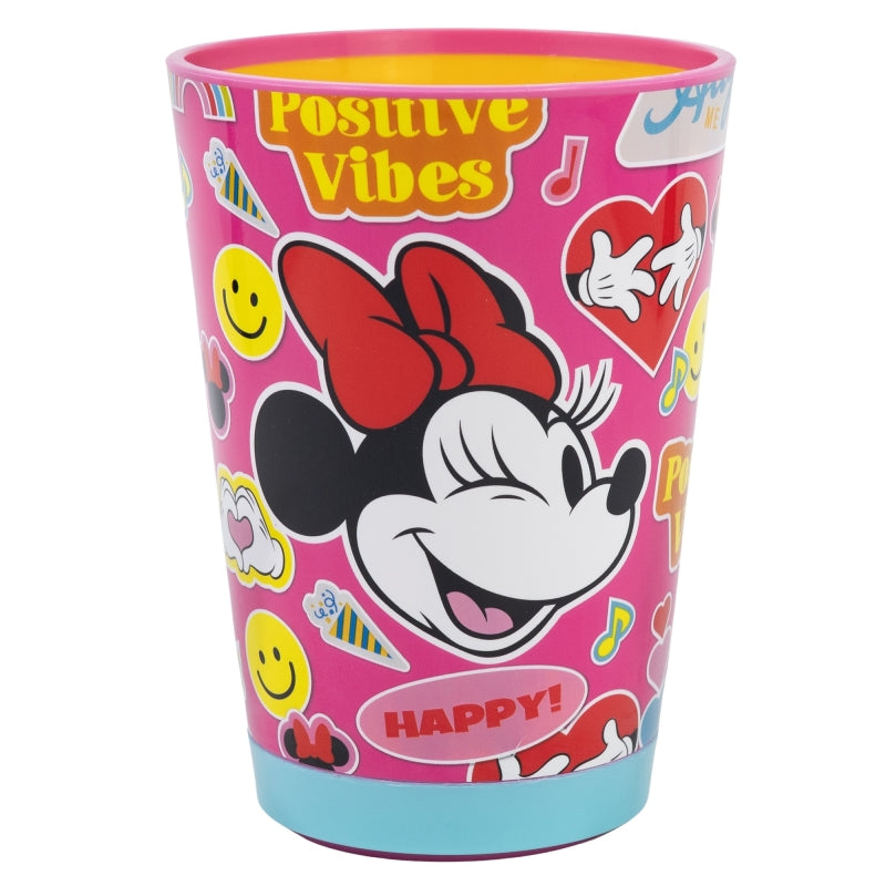 VASO ANTIVUELCO PP 470 ML MINNIE MOUSE FLOWER POWER - Imagen 2