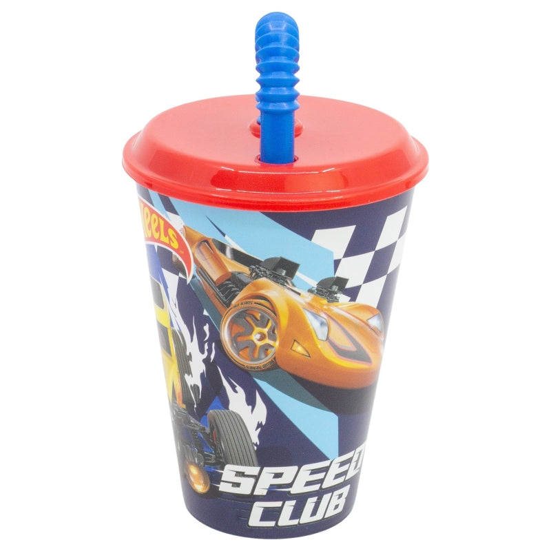 VASO CAÑA EASY 430 ML HOTWHEELS BLUE FIRE - Imagen 2