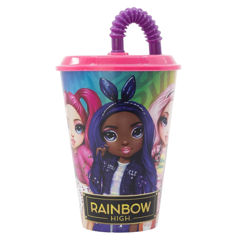 VASO CAÃA EASY 430 ML RAINBOW HIGH - Imagen 1