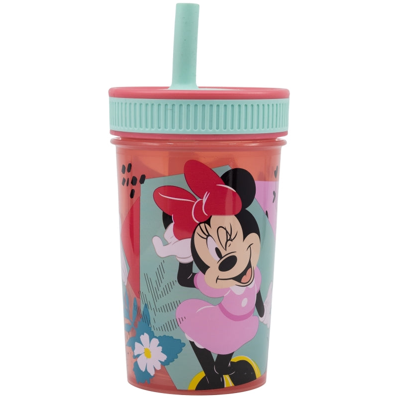 VASO CON PAJITA DE SILICONA 465 ML MINNIE MOUSE BEING MORE MINNIE - Imagen 2