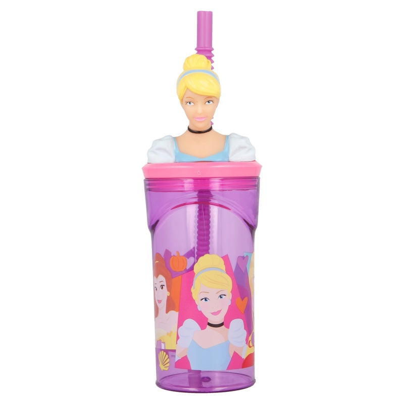 VASO FIGURITA 3D 360 ML DISNEY PRINCESS BRIGHT & BOLD - Imagen 1