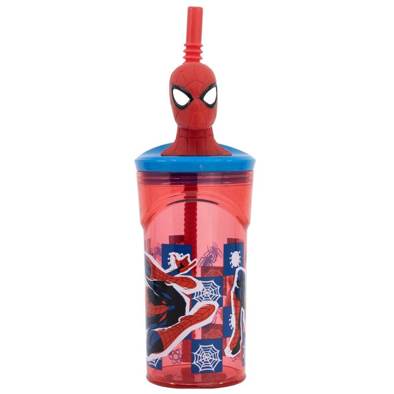 VASO FIGURITA 3D 360 ML SPIDERMAN MIDNIGHT FLYER - Imagen 1