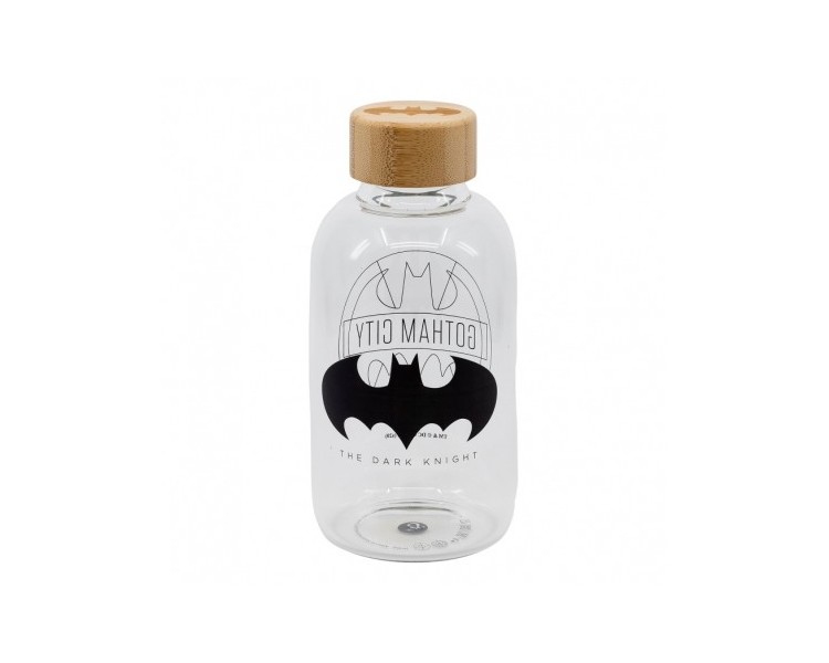 Stor botella de cristal pequeña 620 ml Batman Symbol