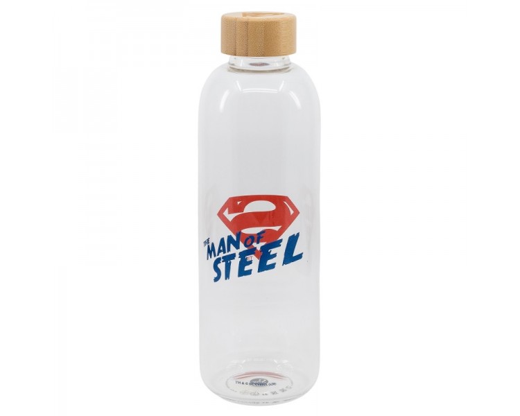 Stor botella de cristal grande 1030 ml Superman Symbol