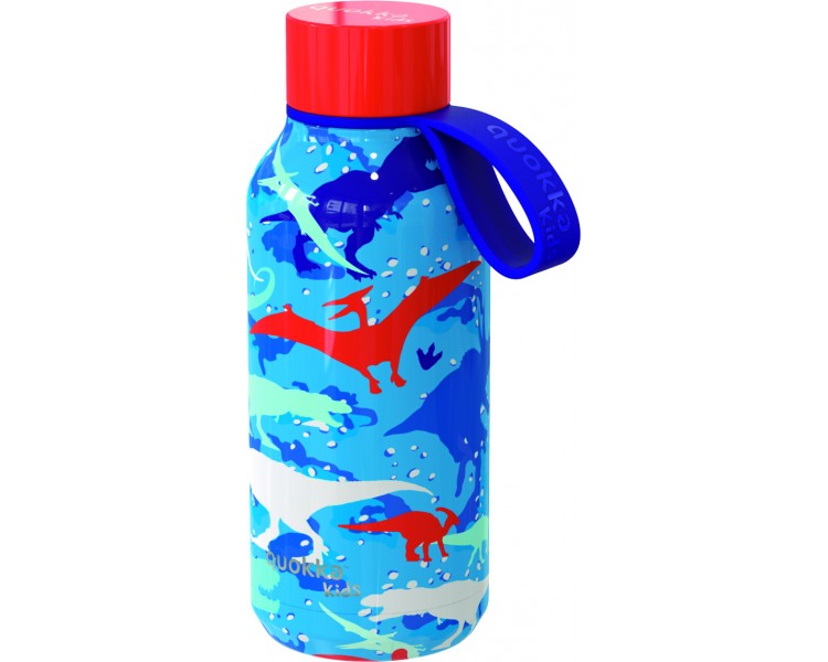 Quokka Kids botella termo solid con colgador Dinosaur  330 ML