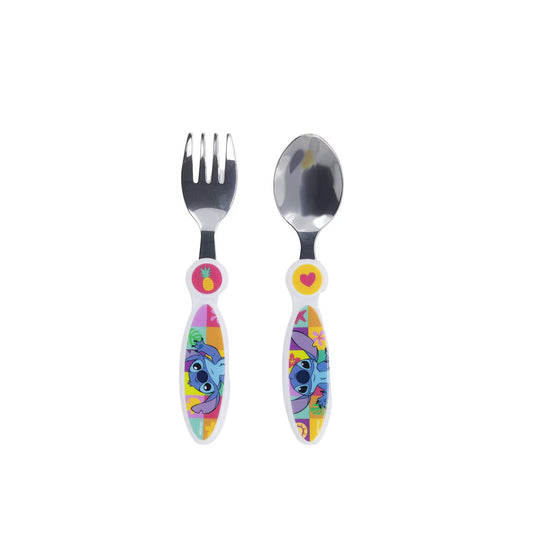ILLUSION SET OF 2 STITCH METALLIC CUTLERY