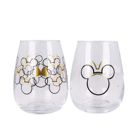 ILLUSION SET OF 2 510 ML MINNIE GLASS GLASSES