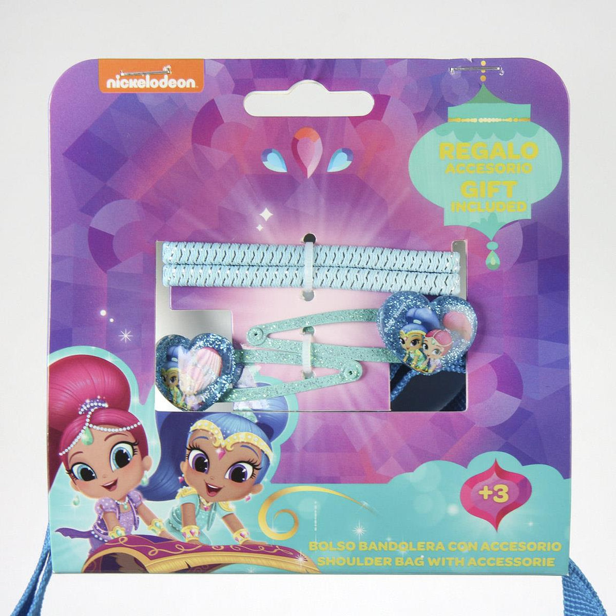 BOLSO ASAS SHIMMER & SHINE CON ACCESORIOS 27X21X9