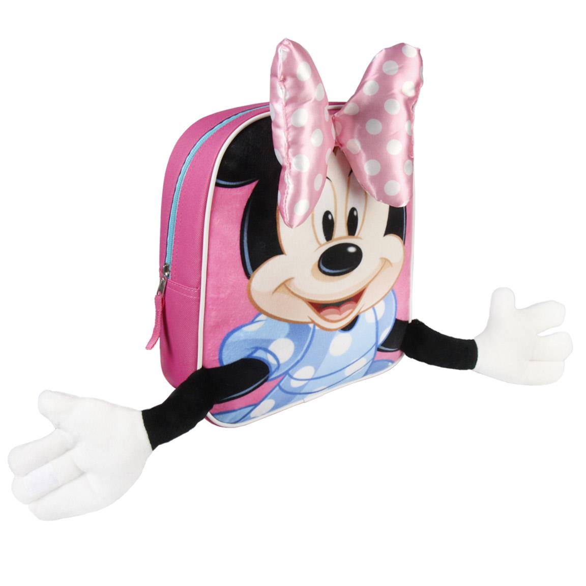 MOCHILA GUARDERIA MINNIE DISNEY PELUCHE 3D PREMIUM