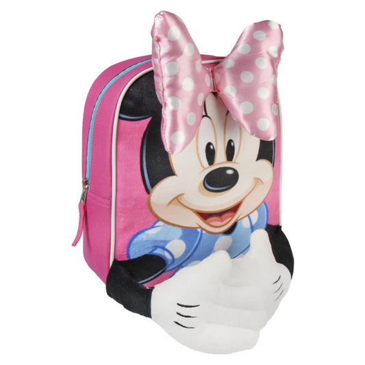 MOCHILA GUARDERIA MINNIE DISNEY PELUCHE 3D PREMIUM