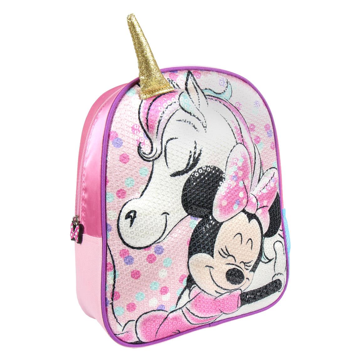 MOCHILA INFANTIL 3D LENTEJUELAS MINNIE - Imagen 1