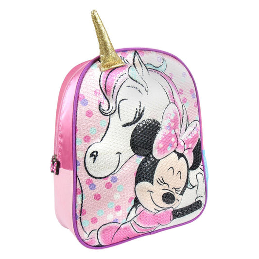 MOCHILA INFANTIL 3D LENTEJUELAS MINNIE - Imagen 1