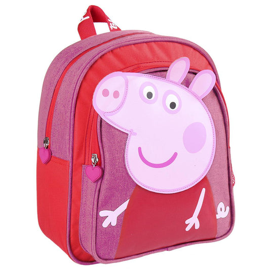 MOCHILA INFANTIL PEPPA PIG 25.5X 30X10CM
